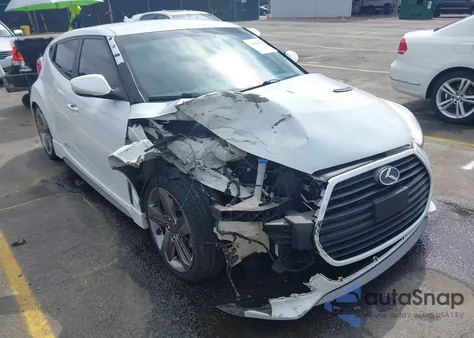 2013 Hyundai Veloster Turbo W/Blue from USA, damaged, VIN KMHTC6AE6DU112233